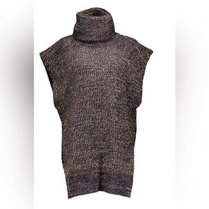 M by Missoni Black and Pink Knit Turtleneck Sweater